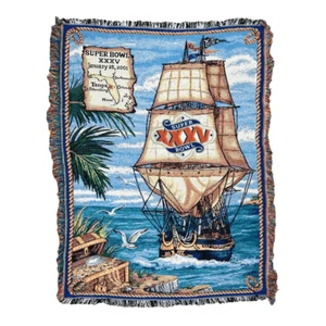 Vintage The Northwest Company Super Bowl XXXV Tapestry Throw Blanket 42” x 56” - Picture 1 of 5