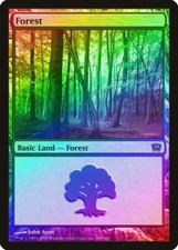 Forest (349) FOIL 9th Edition HEAVILY PLD Basic Land MAGIC MTG CARD ABUGames