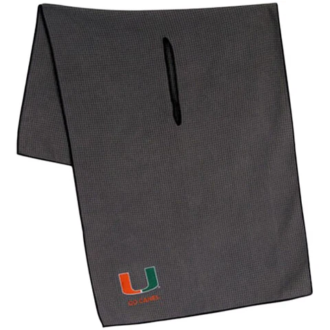 Miami Hurricanes 19" x 41" Gray Microfiber Towel Cover