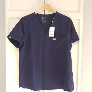 FIGS Women's Size Large Technical Collection Catarina One-Pocket Scrub Top Blue - Picture 1 of 3