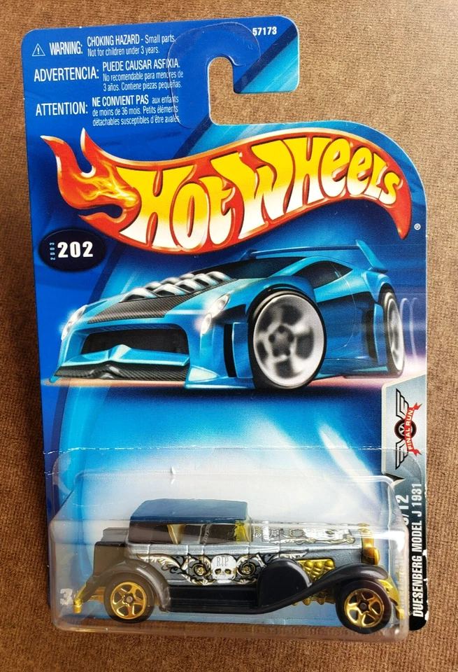 2003 Hot Wheels DUESENBERG MODEL J 1931 Grey FINAL RUN SERIES 8/12 1:64 GOLD 5SP - Image 1 of 4
