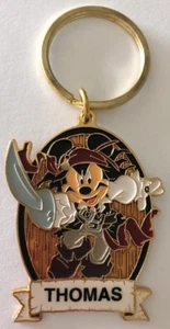 Llavero Disneyland Mickey Mouse Pirata Nombre Personalizado THOMAS - Imagen 1 de 2