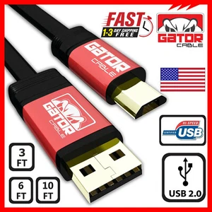 Micro USB Charger Cable Fast Charge Data Sync For Android Samsung LG HTC Moto - Picture 1 of 28