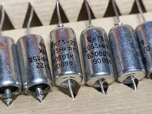 10 piezas 0.033uF 630V 10% K73-22 Militar Ruso Híbrido PETP Condensadores URSS K73 - Imagen 1 de 5