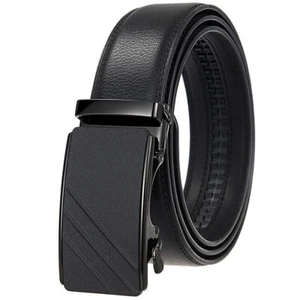 HJones Leisure Men's Leather Belt Automatic Buckle Belt Ratchet Strap Gift Jeans - Bild 1 von 4