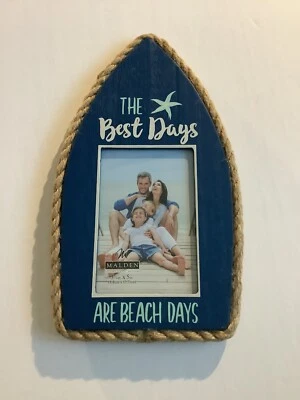 Marco de madera Best Days Are Beach Days tiene capacidad para 3,5X5 foto tamaño total 10x6 nuevo Foto 1 de 2