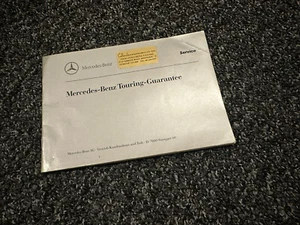 Mercedes W124 R129 W140 Service Touring Guarantee Handbook Supplement - Picture 1 of 2