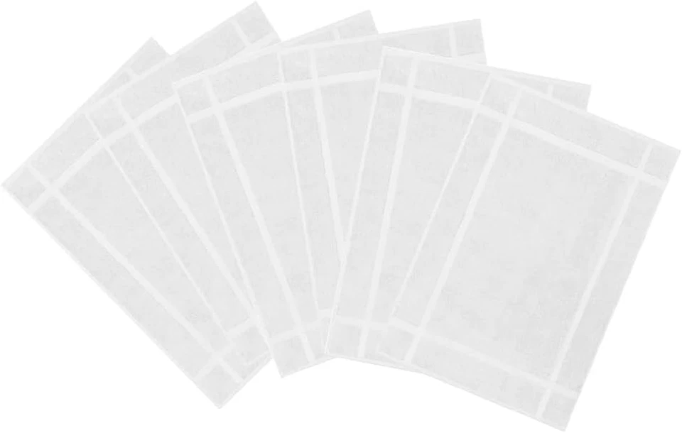 Pearl Linens Set of 6 Cotton Bath Mat Towels 20X30 Inches – Soft & Absorbent Qu