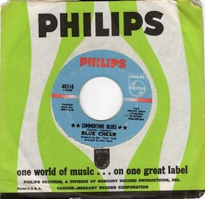 Blue Cheer – Summertime Blues 1968 Philips Psych Rock Strong VG Plays Perfectly - Picture 1 of 2
