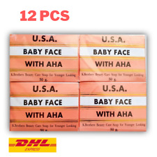 (12pcs) K.brothers USA Super Baby Face With AHA Whitening Soap 50g