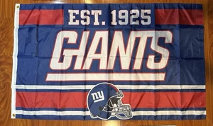 NY New York GIANTS 3X5 Flag Banner 3 x 5 Feet Football Fan Gift Decor Big Blue - Picture 1 of 2