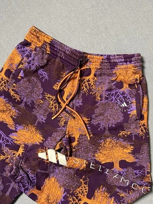 Adidas Pants Womens XL Purple Orange Stella McCartney Printed Sweatpants - Image 1 of 4