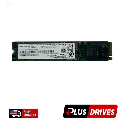 Micron 7300 Pro Enterprise 3.84TB NVME M.2 22110 Long SSD Drive DC 1 DWPD - Image 1 of 4