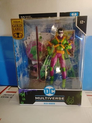 Boneco McFarlane Toys DC Multiverse Gold Label Red Robin Jokerized 7” NOVO 2023 - Imagem 1 de 4