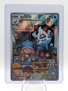 Pokemon 2025 Holiday Calendar Vanillish #190 Illustration Rare Festive Stamp - Picture 1 of 2