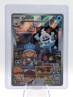 Pokemon 2025 Holiday Calendar Vanillish #190 Illustration Rare Festive Stamp - Image 1 of 2