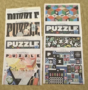 8 NY Times Magazin Puzzle Abschnitt unbenutzt NEU Posten - Bild 1 von 1