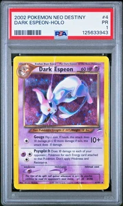 PSA 1 SWIRL 2002 Neo Destiny Dark Espeon 4/105 HOLO FOIL Rare Pokemon Card - Picture 1 of 3