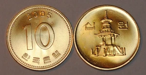 2005 South Korea 10 Won Coin BU Very Nice KM# 33.2 - Picture 1 of 1