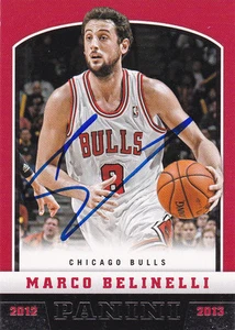 MARCO BELINELLI CHICAGO BULLS SIGNED CARD HORNETS SPURS WARRIORS KINGS RAPTORS - Picture 1 of 1