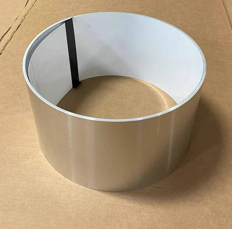 MR METAL ALUMINUM Aluminum Trim Flashing Coil 6.5"x50ft x .024" Gloss White Mill Finish Flash Roll