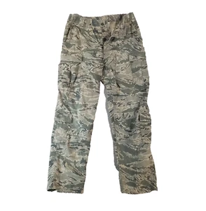 US military camo cargo pants men's 36x34 Comfort waist button fly green beige - Picture 1 of 15