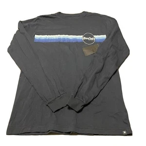 NWT Hurley Long Sleeve Navy T-Shirt Size Small - Picture 1 of 5