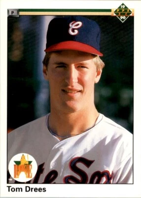 1990 Upper Deck MLB Tom Drees #3 - Image 1 of 2