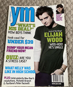 YM Magazine January 2003 Elijah Wood Orlando Bloom Nelly Michelle Branch Y2K