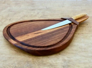 Cutting Board with a Knife by Carl Auböck / Schneidebrett mit Messer - Bild 1 von 7