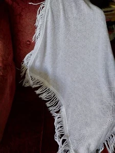 MOTHERCARE Britain vintage type baby shawl wrap very soft light 125x125cm r - Picture 1 of 5