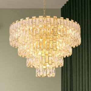 K9 Crystal Luxury Chandelier Modern Home Decor Ceiling Fixtures Pendant Lighting - Picture 1 of 13