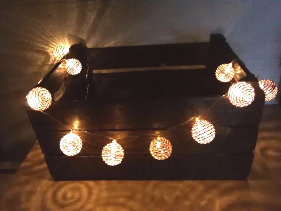 Fairy Lights Red White Striped Temerity Jones Home Decor Bakers Barber Retail