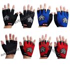  Half Finger Reflective Gloves Outdoor Cycling Riding One Size MTB Bike 