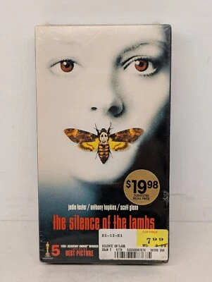 The Silence of The Lambs NEW/SEALED VHS Tape 1990 Orion Black Tape Horror - Image 1 of 4