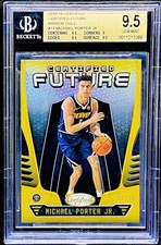 Michael Porter Jr 2018-19 Certified Future Mirror Gold /10 Rookie RC BGS 9.5