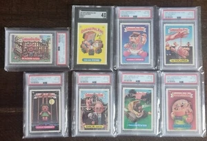 LOT 8: GPK 1985-1987 OS GRADED CARDS ORIGINAL SERIES 1-10 GLOSSY TEE-VEE STEVIE - Picture 1 of 2