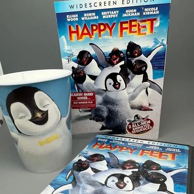 Happy Feet Movie DVD & Kids Drinking Cup NEW - Image 1 of 4