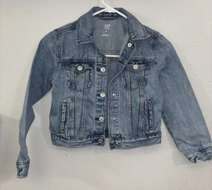Gap Kids Icon Light Blue Wash Denim Jacket Snap Closure Size Medium (8) - Picture 1 of 8
