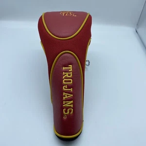USC Trojans Golf Club Driver Head Cover Cardinal & Gold Southern California VGC - Picture 1 of 6