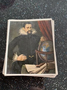1934 #44 Johannes Kepler ECKSTEIN "THE GREATS OF WORLD HISTORY" Cigarette Card - Picture 1 of 3