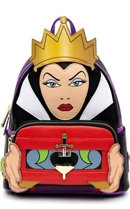 Disney Villains Evil Queen Loungefly Mini Zaino Biancaneve Sette Nani Nuovo con etichette - Foto 1 di 3