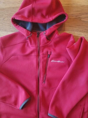 Eddie Bauer Women’s Motion Running Jacket Full Zip Dark Red Size Medium EUC - Image 1 of 4