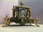 STUNNING LARGE FRENCH ORMOLU AND MARBLE CLOCK IN GOOD CONDITION  