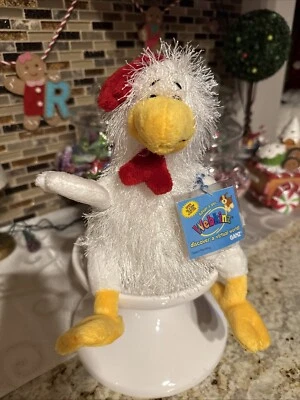 Ganz Webkinz White Fluffy Chicken NWT Plush Stuffed Animal HM205 Unused Code - Image 1 of 4