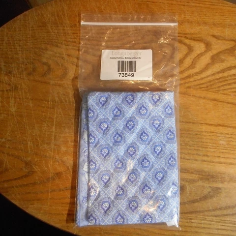 Longaberger Fabric Book Cover Provincial Paisley #73849 Cover