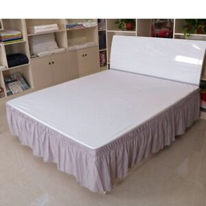 Pleated Bedding Skirt Without Surface Elastic Band  Bed King Size Ruffled Bed