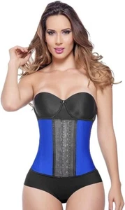 Ann Michell 2026 Short Torso Waist Training Cincher 2 Hooks Blue Size 2XL, 42 - Picture 1 of 4