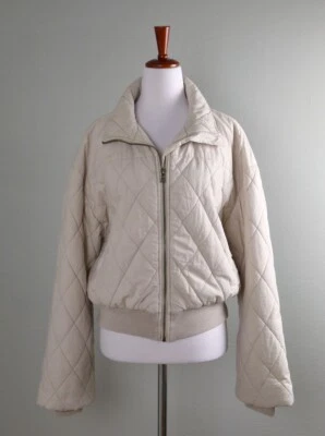 YOUNG FABULOUS & BROKE YFB $238 Quilted Puffer Bomber Jacket Top Size Small - Image 1 of 4