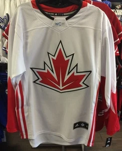 2016 World Cup of Hockey Team Canada Adidas Jersey Replica Size Medium White - Picture 1 of 3